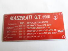 Typenschild schild maserati gebraucht kaufen  Goch