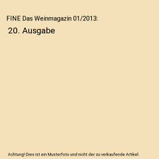 Fine weinmagazin 2013 gebraucht kaufen  Trebbin