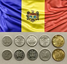 Usado, MOLDAVIA - JUEGO completo de 5 monedas (ban, bani) 2000 - 2018, UNC segunda mano  Embacar hacia Argentina