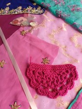 Fabric pink purple for sale  DEVIZES