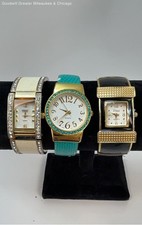 Relógios de pulso femininos de aço inoxidável tom dourado da moda, 192,0 g comprar usado  Enviando para Brazil