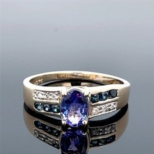 Ring 375 tansanit gebraucht kaufen  Idar-Oberstein