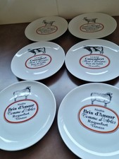 Assiettes fromage porcelaine d'occasion  Saint-Perdon