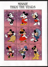 Gâmbia 1997 - Disney - Minnie Mouse - Folha de 9 Selos - Scott #1910 - MNH comprar usado  Enviando para Brazil