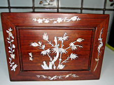 Vintage inlaid wooden for sale  LONDON