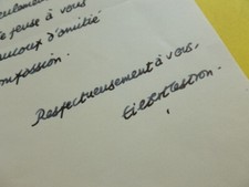 Gilbert CESBRON (1913-1979) ECRIVAIN Romancier CATHOLIQUE. Autographe à Dorgelès comprar usado  Enviando para Brazil