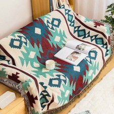 Cobertor de malha xadrez com borla boêmio sofá cobertor cobertor de cama comprar usado  Enviando para Brazil
