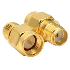 2 peças conector de cabo coaxial plugue macho SMA fêmea para SMA fácil de instalar comprar usado  Enviando para Brazil