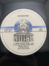 DESTRUCTION LP Cracked Brain RARE PROMO 1990 NOISE Records 4875-1-UDJ Hype Read, usado comprar usado  Enviando para Brazil
