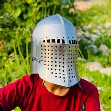 Capacete Griffin Bascinet - Capacete de viseira Bascinet - Capacete de cavaleiro - Capacete medieval comprar usado  Enviando para Brazil