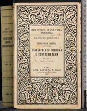 Storia filosofia rinascimento usato  Ariccia