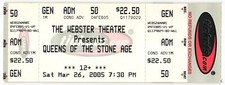 Ingresso completo vintage 2005 Queens of Stone Age concerto Stub Hartford CT, usado comprar usado  Enviando para Brazil