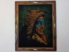 Vintage framed velvet for sale  BRIDGEND