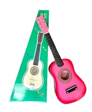 Pink wooden guitar for sale  SOUTHALL