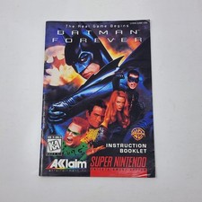Batman Forever (Nintendo SNES) somente manual de instruções, usado comprar usado  Enviando para Brazil