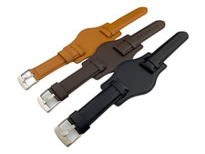 Pulseira de relógio de couro genuíno marrom preto 22 24 mm para relógios FOSSIL + pinos comprar usado  Enviando para Brazil