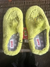Grinch slippers green for sale  BURY