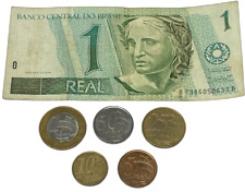 COLEÇÃO DE MOEDAS REAIS BRASILEIRAS - NOTA BANCÁRIA OPCIONAL - 5 MOEDAS NO TOTAL - BRASIL comprar usado  Enviando para Brazil