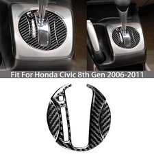 Console câmbio painel tampa acabamento para Honda Civic 2006-2011 fibra de carbono real, usado comprar usado  Enviando para Brazil