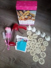 Conjunto de pistola de prensa de biscoitos, 29 peças fabricante de biscoitos, moldura de biscoito para fazer bolos comprar usado  Enviando para Brazil