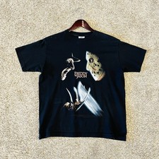 Camisa de filme de terror vintage Freddy Vs Jason Elm Street sexta-feira 13, usado comprar usado  Enviando para Brazil