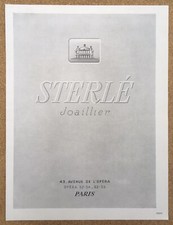 Publicité ancienne sterlé d'occasion  Paris II