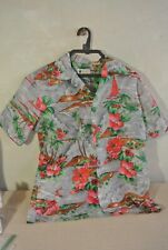 Camisa vintage havaiana de veleiros com botões Waikiki Holiday tamanho M comprar usado  Enviando para Brazil