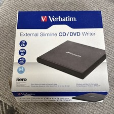 Verbatim 98938 Gravador Externo Slimline de CD/DVD USB 2.0 - Preto, Cabo de Alimentação comprar usado  Enviando para Brazil