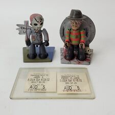 Boneco Mezco 2003 Mez-Itz Freddy Krueger & Jason 3" com Freddie Vs Jason Stubs, usado comprar usado  Enviando para Brazil