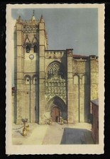 Cartolina Spagna Spain Avila Fachada principal de la Catedral XI186 comprar usado  Enviando para Brazil