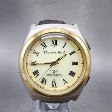 Citizen Thunder Bird relógio masculino 38mm mostrador creme dois tons redondo nova bateria funciona comprar usado  Enviando para Brazil