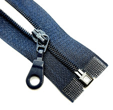 Zíper descartável divisível de náilon azul noturno tamanho #3 So Zipper, usado comprar usado  Enviando para Brazil