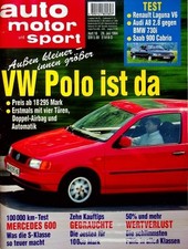 Usado, 1) Auto Motor Sport AMS 16/1994 - VW Polo 6N in einer e - Saab 900 SE Turbo Cab comprar usado  Enviando para Brazil