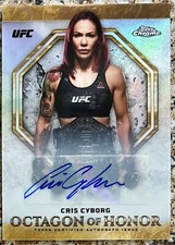 2019 Topps Chrome UFC CRIS CYBORG Octogan Of Honor Auto 1/5 #OH-CJ 🔥🔥 comprar usado  Enviando para Brazil