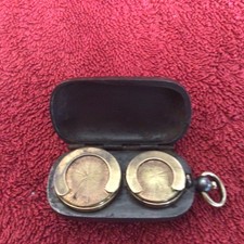 Estojo soberano vintage de metal arma duplo completo e meio comprar usado  Enviando para Brazil
