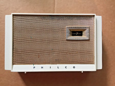 vintage philco transistor rádio T500 década de 1950 estojo de couro limpo comprar usado  Enviando para Brazil