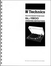 Technics 1900 turntable for sale  Utica