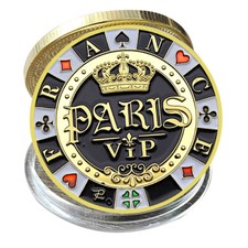 Moeda de Ouro Las Vegas Nevada França Paris VIP Poker Card-Guard Chip Medalha da Sorte, usado comprar usado Moeda de Ouro Las Vegas Nevada França Paris VIP Poker Card-Guard Chip Medalha da Sorte, usado comprar usado  Enviando para Brazil