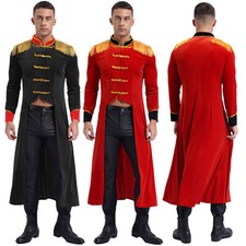 Jaqueta masculina tema festa circo Ringmaster franja ombro tábuas tailcoat adulto comprar usado  Enviando para Brazil