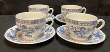 Conjunto de 4 xícaras e pires de cebola azul Enoch Wedgwood Tunstall comprar usado  Enviando para Brazil