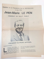 Tract politique elections d'occasion  Gençay