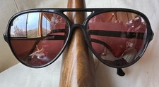 Usado, Óculos de Sol Aviador Vintage Suncloud SCR Preto Duplo Gradiente Espelhado Rosa comprar usado  Enviando para Brazil