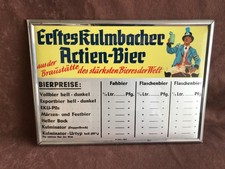 Erstes kulmbacher preistafel gebraucht kaufen  Kulmbach