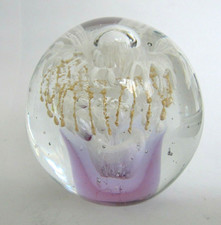 Glass paperweight white for sale  STOCKPORT