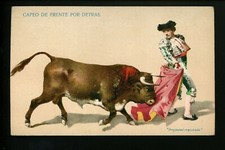 Cartão postal de luta de touros Matador Espanha espanhol Capeo de Frente por Detras #5377 comprar usado  Enviando para Brazil