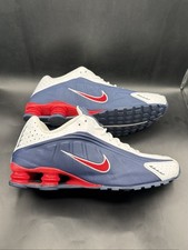 Autêntico Raro Nike Shox R4 EUA Azul Branco Vermelho Masculino Tamanho 11.5 Limpo comprar usado  Enviando para Brazil