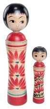 Par de bonecas Kokeshi tradicionais vintage estilo Naruko Oshin assinado pelo artista 4-7" comprar usado Par de bonecas Kokeshi tradicionais vintage estilo Naruko Oshin assinado pelo artista 4-7" comprar usado  Enviando para Brazil