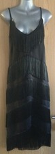 Black fringe flapper for sale  LUTON