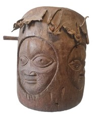 Usado, Tambor de adivinhação iorubá "Igbin" lfa fino, antigo e usado. Muito raro. 36 cm. Nigéria. comprar usado  Enviando para Brazil