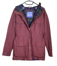PENFIELD Burgundowa parka z kapturem KURTKA 60/40 | Rozmiar S | Pełny zamek błyskawiczny i zatrzask, używany na sprzedaż  PL